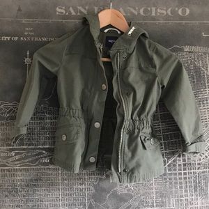 Green utility jacket
